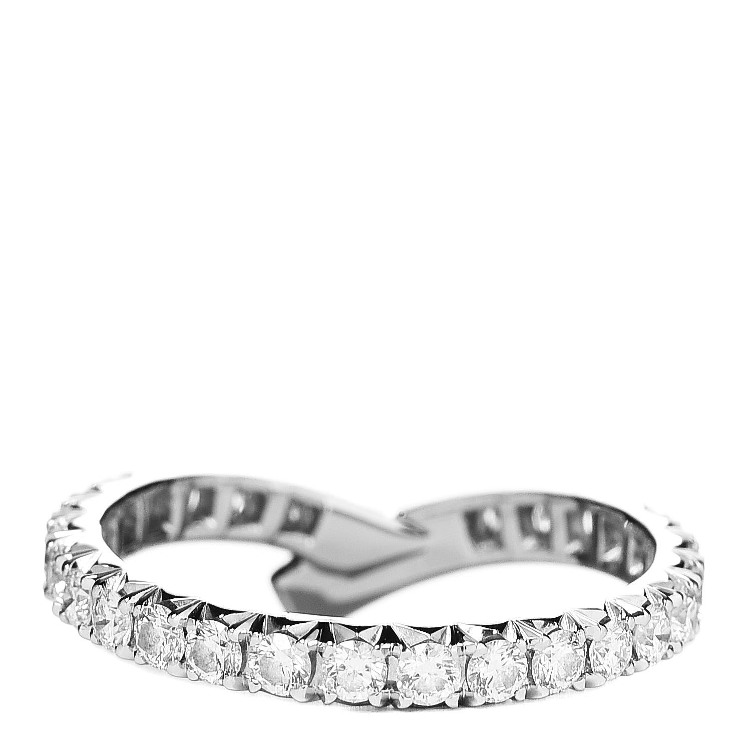 Eternity Ribbon Diamond Wedding Band Ring - WR007 - Roselle Jewelry