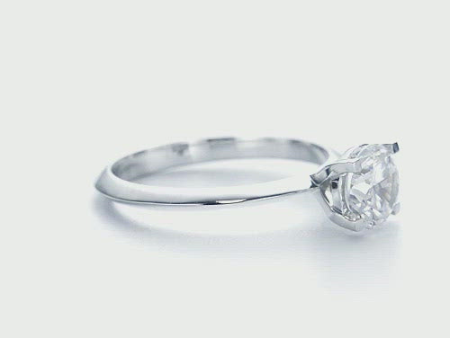 Four Prong Round Brilliant Engagement Ring [Setting Only] - EC024