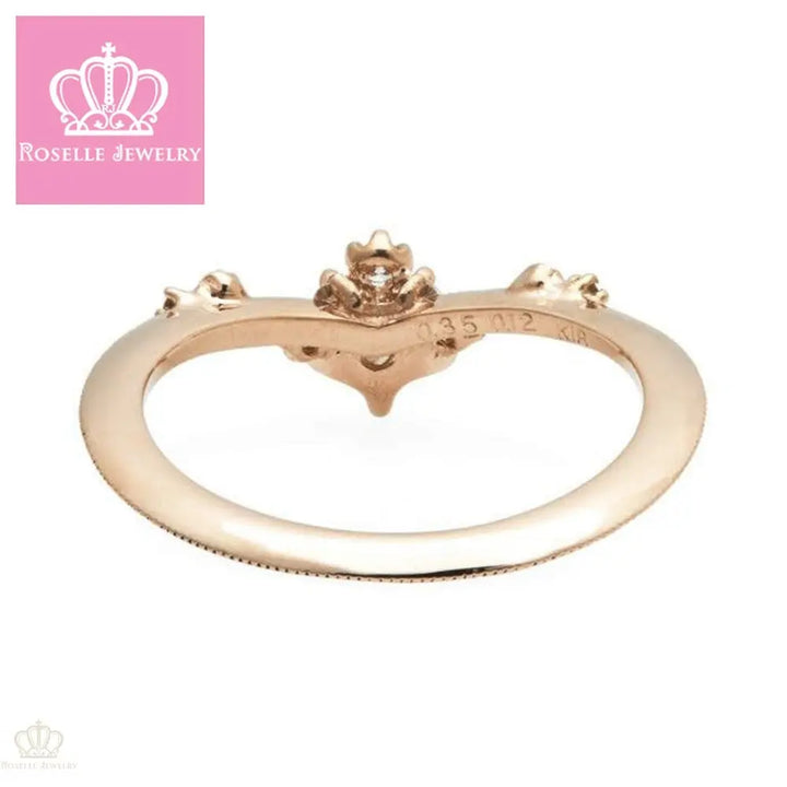 CURVED BLEEDING HEART FASHION RING - CV001 - Roselle Jewelry