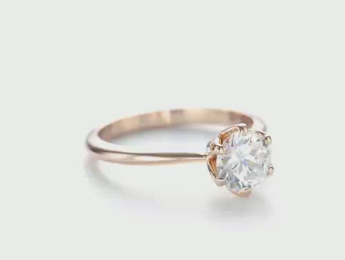Elegant Solitaire Engagement Ring [Setting Only] - EC001