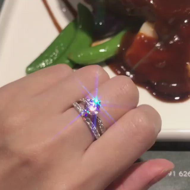 T13 - Heart Shape Four Prong Side Stone Engagement Ring