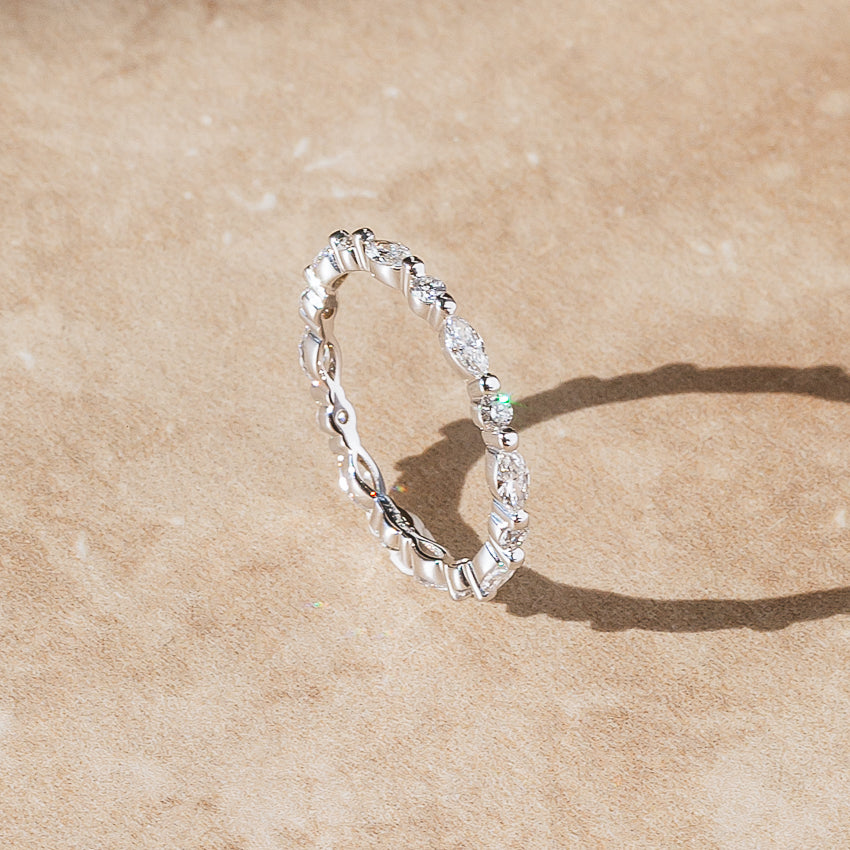 0.70CTW Versailles Eternity Wedding Band Ring - WR006 - Roselle Jewelry