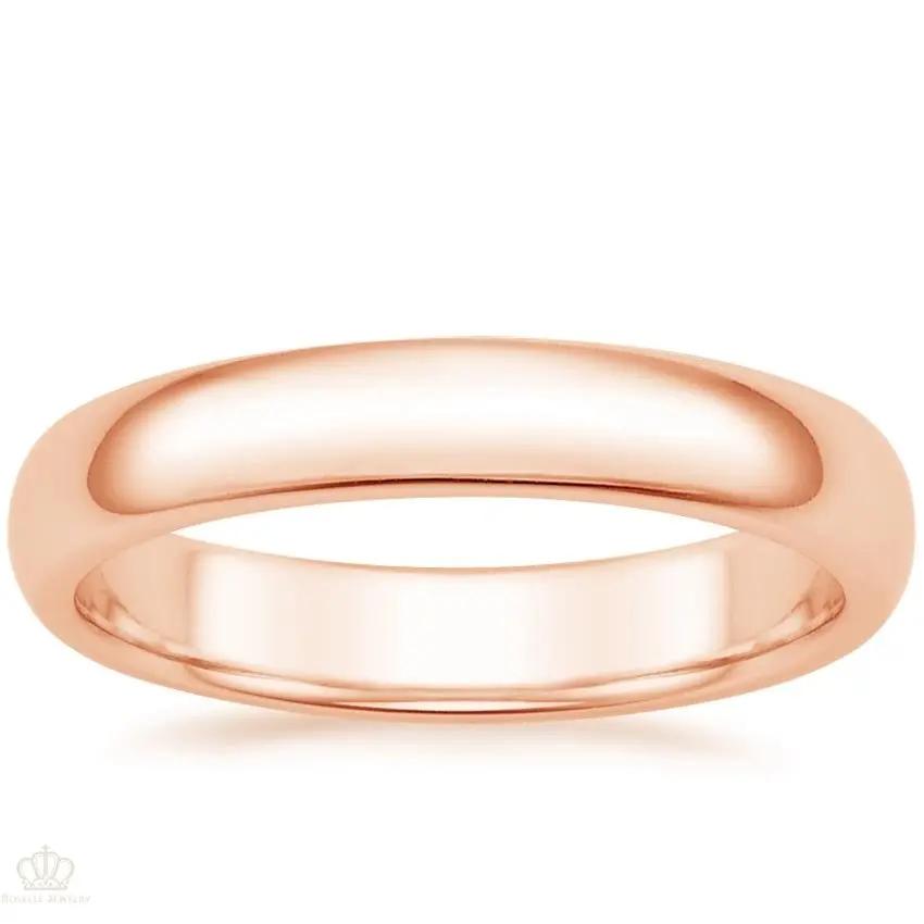 4mm Men's Comfort Fit Wedding Band Rings - NM25 - Roselle Jewelry