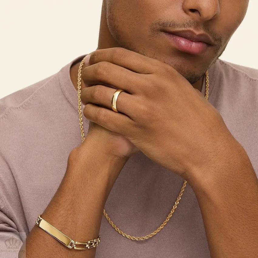 5.5mm Men's Comfort Fit Wedding Band Rings - NM26 - Roselle Jewelry