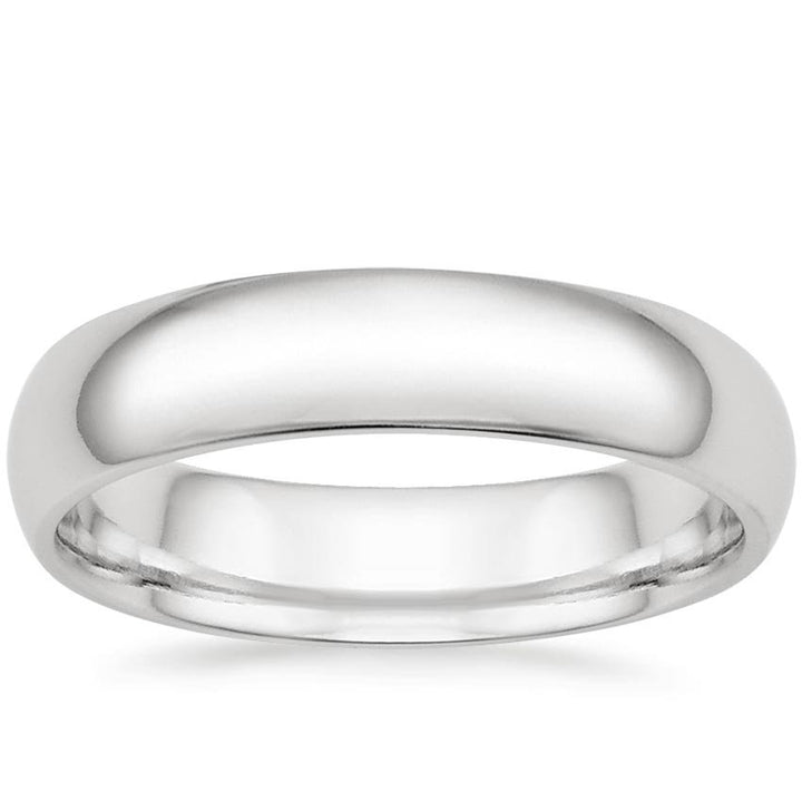 5.5mm Men's Comfort Fit Wedding Band Rings - NM26 - Roselle Jewelry