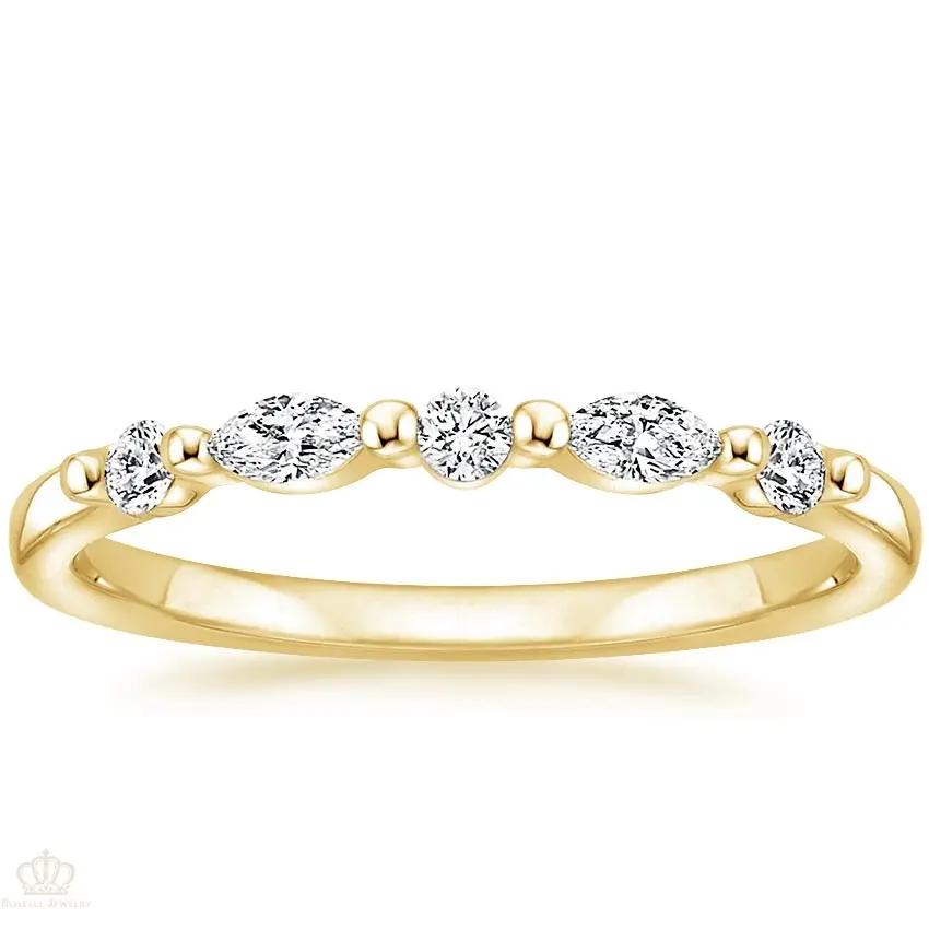 0.20CTW Petite Versailles Wedding Band Ring - LR26 - Roselle Jewelry