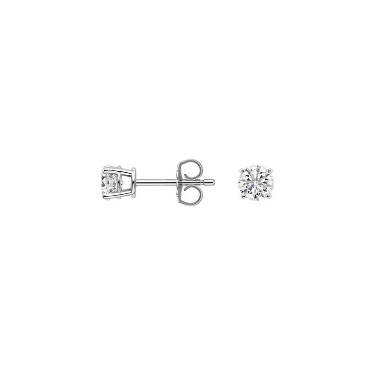 0.20CTW Four Prong Round Diamond Stud Earrings - SE011 - Roselle Jewelry
