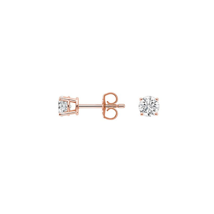 0.20CTW Four Prong Round Diamond Stud Earrings - SE011 - Roselle Jewelry