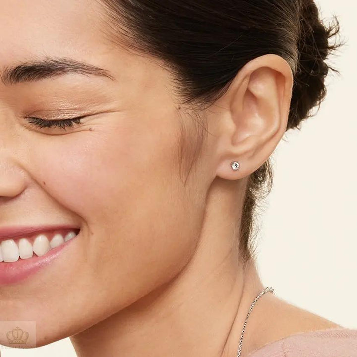 0.40CTW Four Prong Round Diamond Stud Earrings - SE012 - Roselle Jewelry