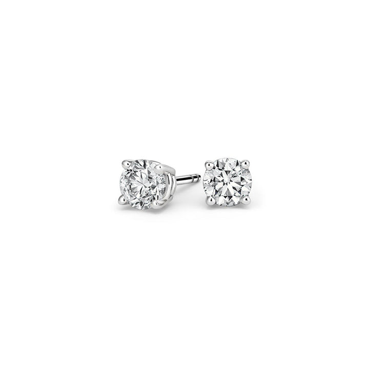 0.60CTW Four Prong Round Diamond Stud Earrings - SE013 - Roselle Jewelry