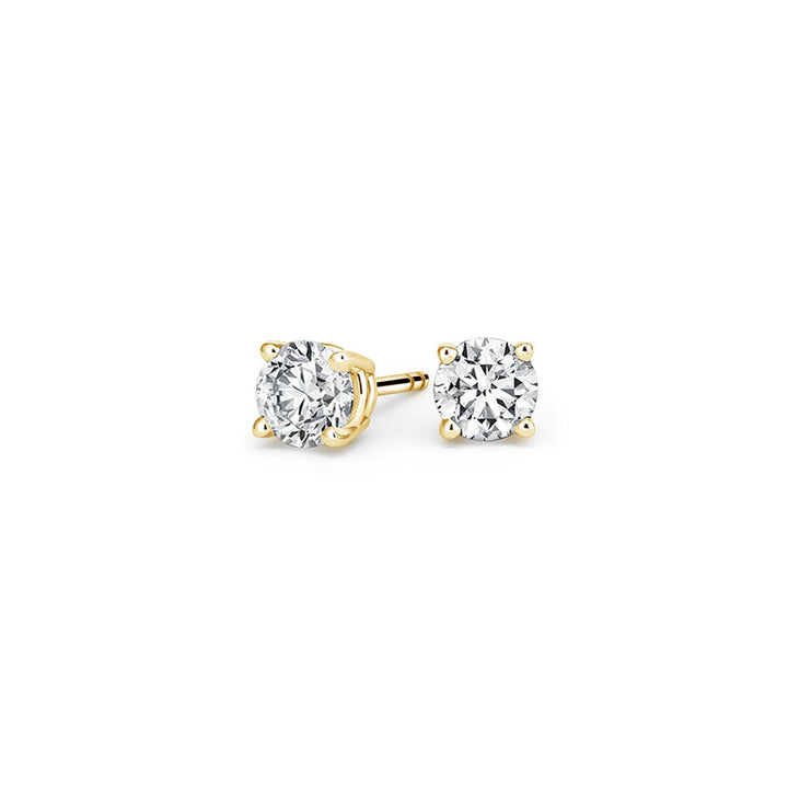 0.60CTW Four Prong Round Diamond Stud Earrings - SE013 - Roselle Jewelry