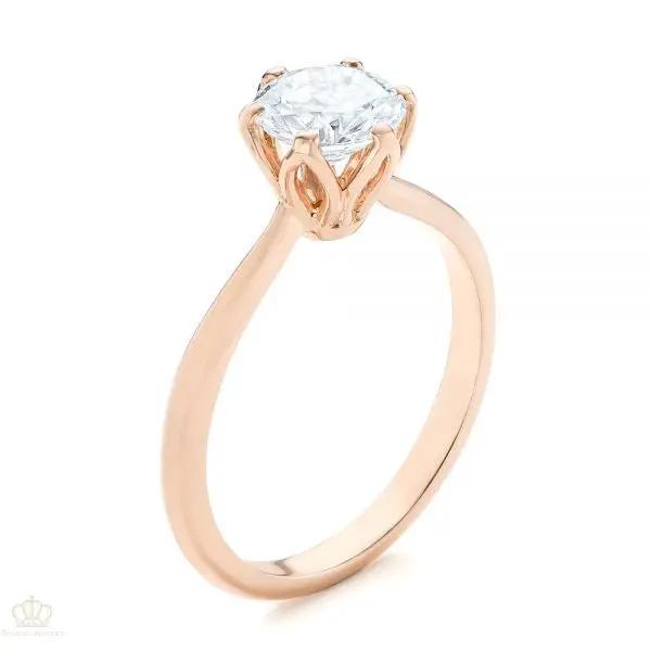 Elegant Solitaire Engagement Ring [Setting Only] - EC001 - Roselle Jewelry