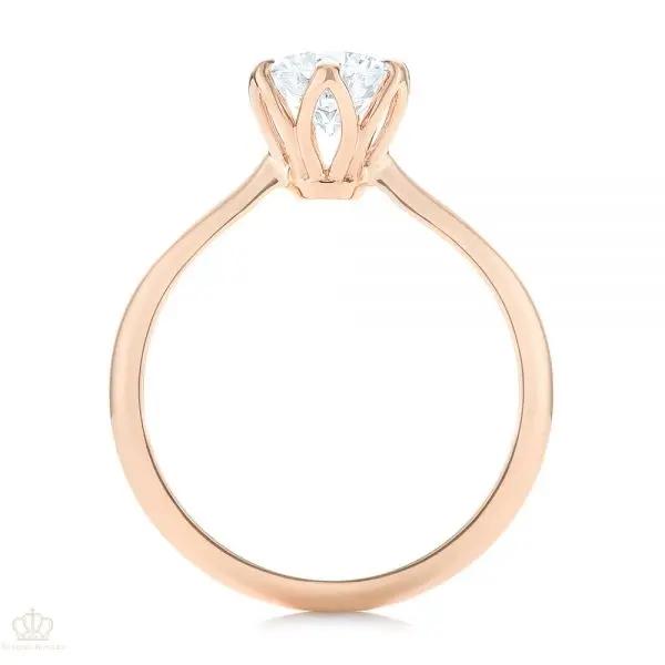 Elegant Solitaire Engagement Ring [Setting Only] - EC001 - Roselle Jewelry