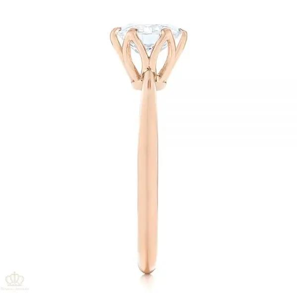 Elegant Solitaire Engagement Ring [Setting Only] - EC001 - Roselle Jewelry