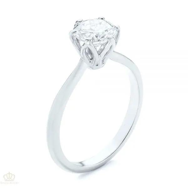 Elegant Solitaire Engagement Ring [Setting Only] - EC001 - Roselle Jewelry
