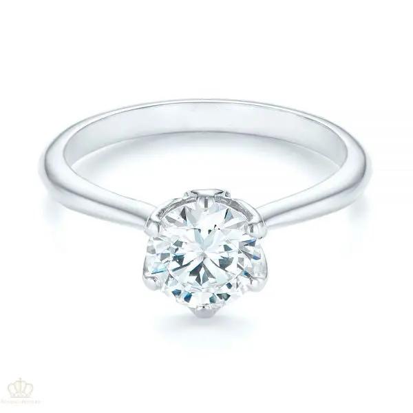 Elegant Solitaire Engagement Ring [Setting Only] - EC001 - Roselle Jewelry