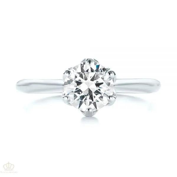 Elegant Solitaire Engagement Ring [Setting Only] - EC001 - Roselle Jewelry