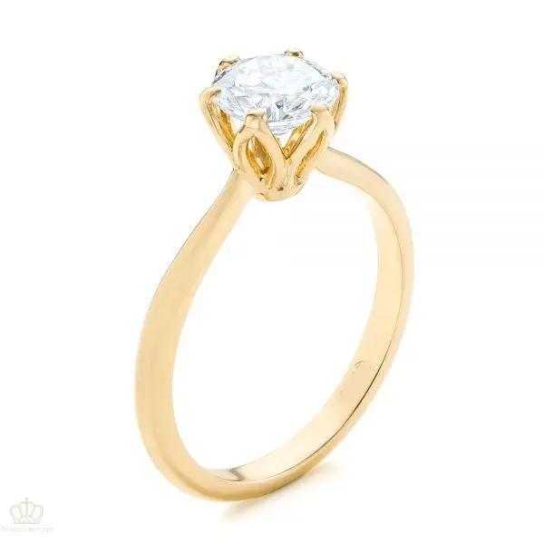 Elegant Solitaire Engagement Ring [Setting Only] - EC001 - Roselle Jewelry