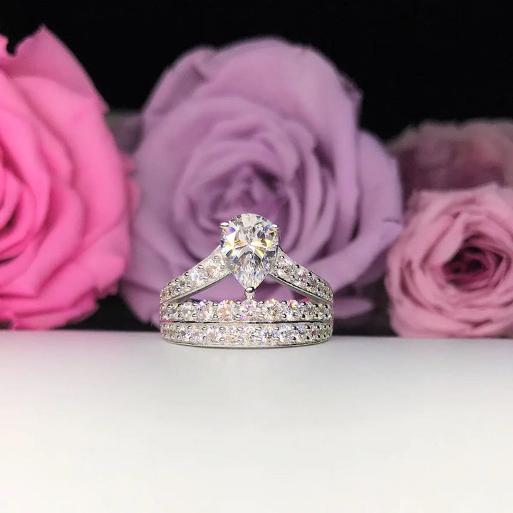 Pear Cut Fashion Engagement Ring - VP4 - Roselle Jewelry