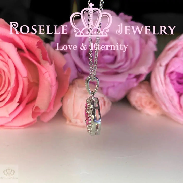 Clover Lab Grown Gemstone Pendant - CF1 - Roselle Jewelry