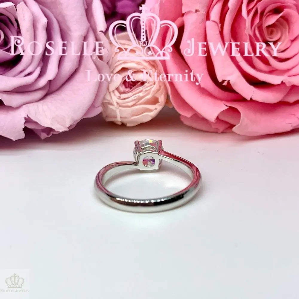 Four Prong Twist Setting Engagement Ring - NT14 - Roselle Jewelry