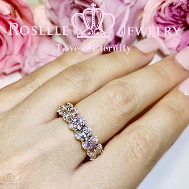 Oval Eternity Wedding Ring - BH4 - Roselle Jewelry