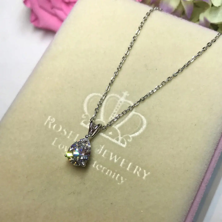 Pear Cut Solitaire Pendants - CP1 - Roselle Jewelry