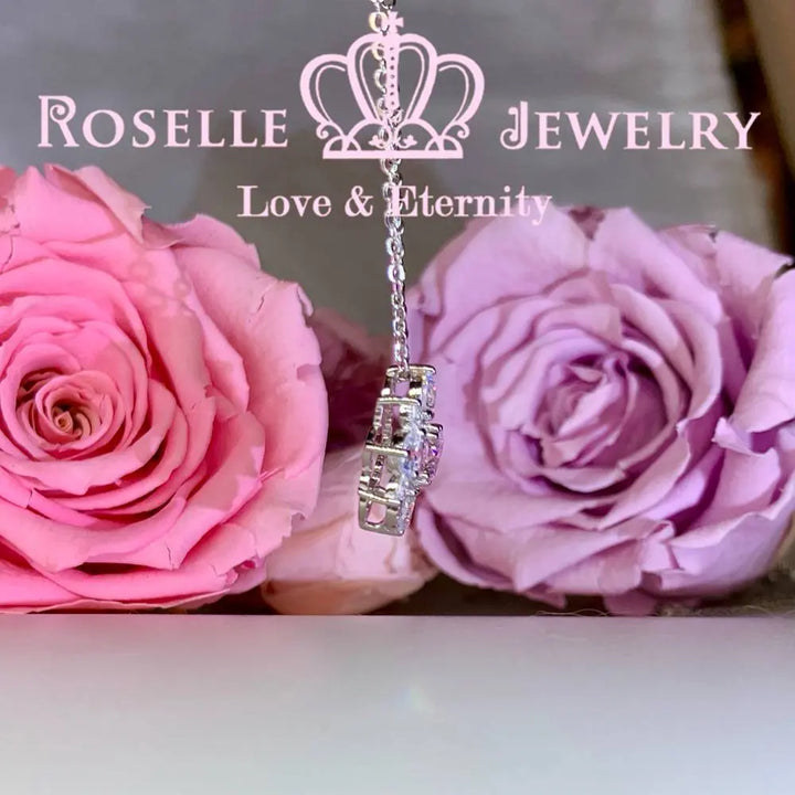 Floral Drop Pendants - CR4 - Roselle Jewelry