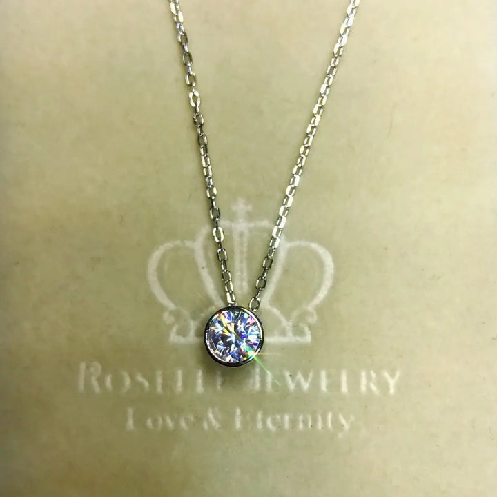 Bezel Solitaire Pendants - CB1 - Roselle Jewelry