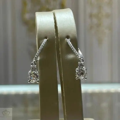 Hoop Drop Earrings - R66 - Roselle Jewelry