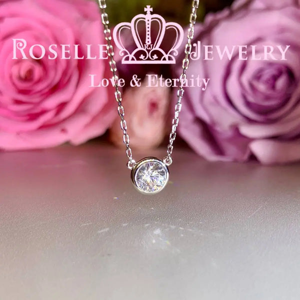 Bezel Solitaire Pendants - CB2 - Roselle Jewelry