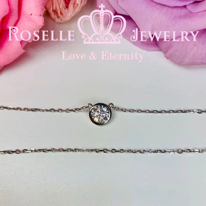 Bezel Solitaire Pendants - CB2 - Roselle Jewelry