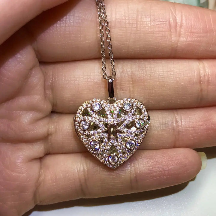 Heart Shape Uncover Pendants - PC1 - Roselle Jewelry