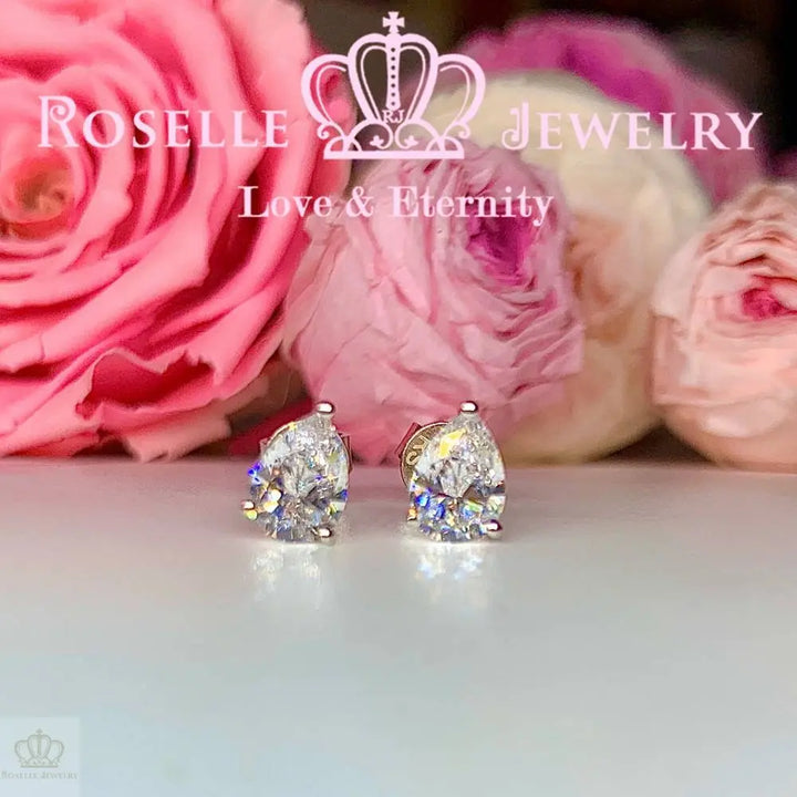 Detachable Pear Cut Earring - EP4 - Roselle Jewelry