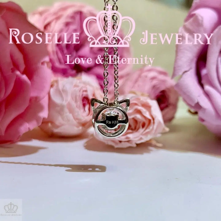 Cat Pattern Dancing Stone Pendants - CD13 - Roselle Jewelry