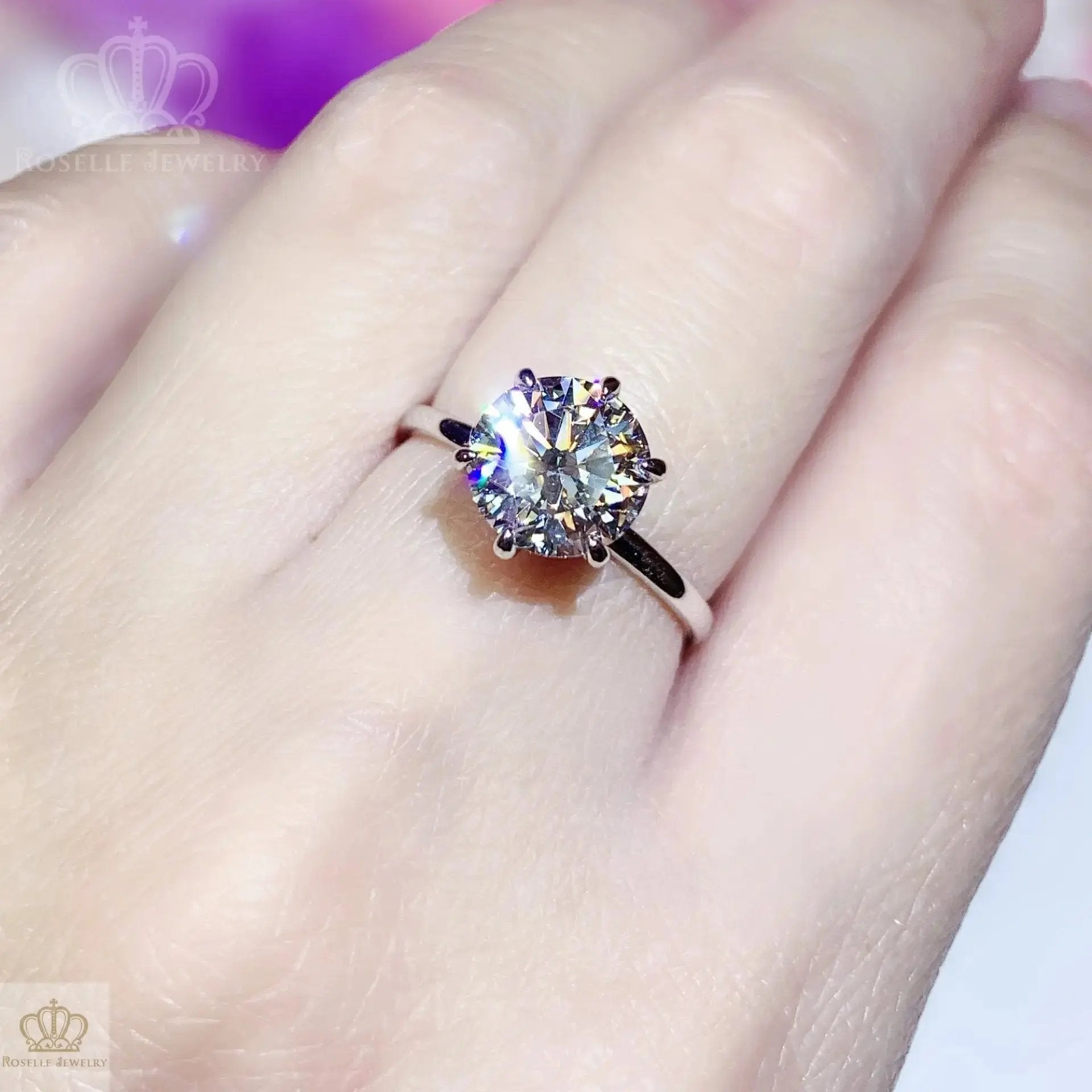 Floral Hidden Halo Diamond Engagement Ring [Setting Only] - EC104 CHARLISA™