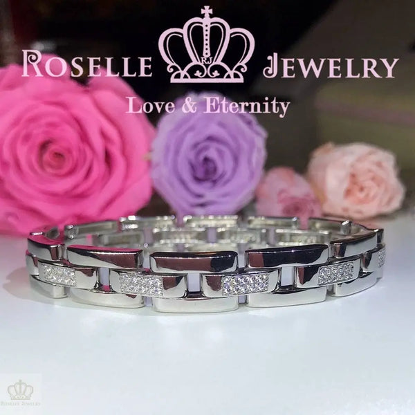 Mens Tennis Bracelet - BM2 - Roselle Jewelry