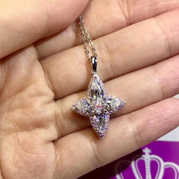 Pear Cut Cluster Pendants - CP3 - Roselle Jewelry