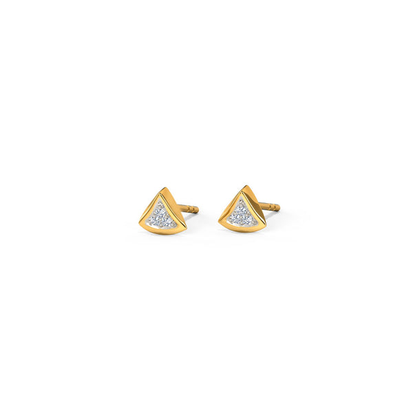Trillium Diamond Stud Earrings [pre order] - SE007 - Roselle Jewelry