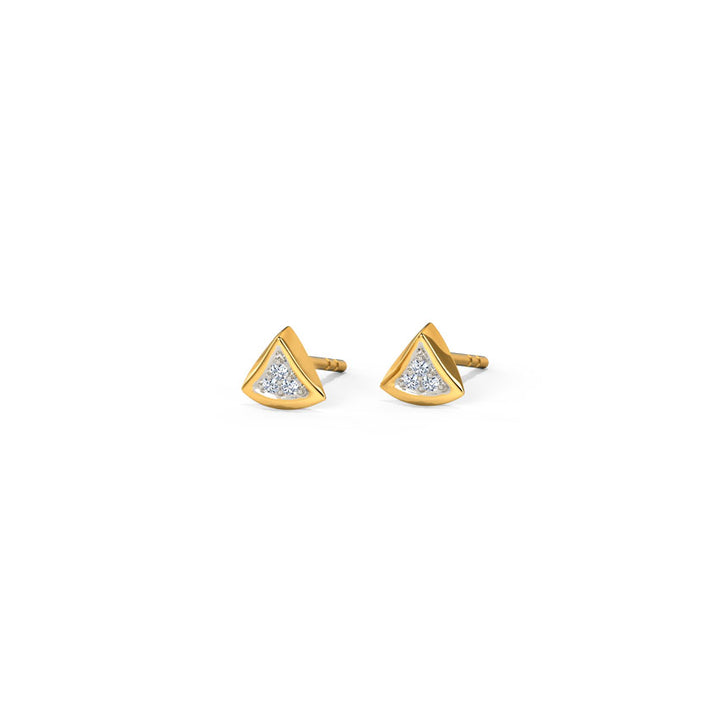 Trillium Diamond Stud Earrings [pre order] - SE007 - Roselle Jewelry