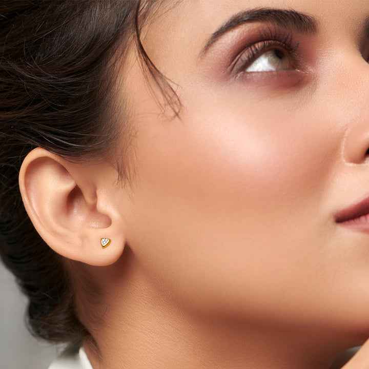 Trillium Diamond Stud Earrings [pre order] - SE007 - Roselle Jewelry