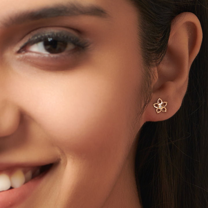 Floral Star Stud Earring [pre order] - SE004 - Roselle Jewelry