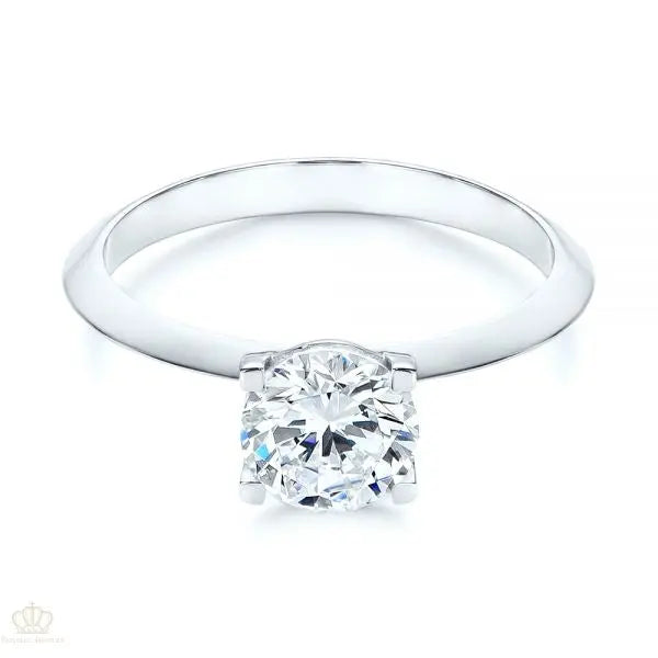 Four Prong Round Brilliant Engagement Ring [Setting Only] - EC024 - Roselle Jewelry