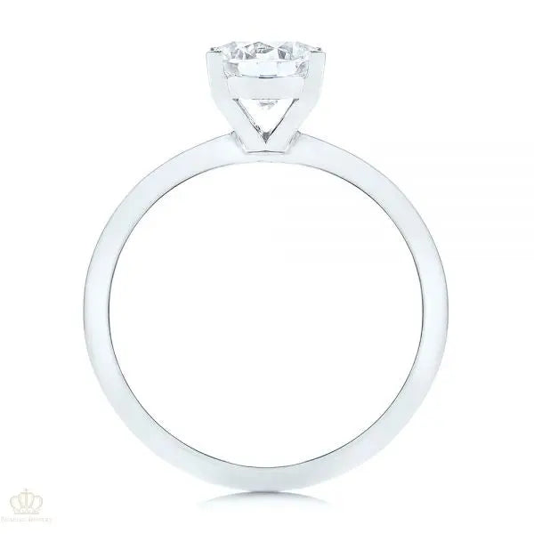 Four Prong Round Brilliant Engagement Ring [Setting Only] - EC024 - Roselle Jewelry