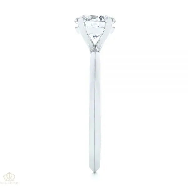 Four Prong Round Brilliant Engagement Ring [Setting Only] - EC024 - Roselle Jewelry