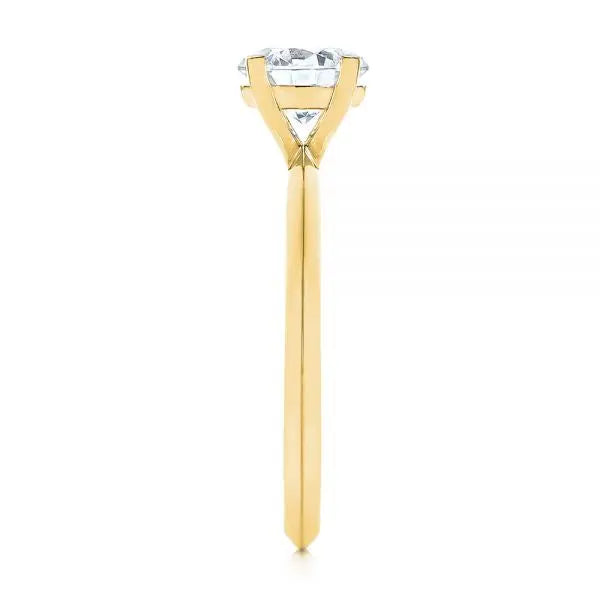 Four Prong Round Brilliant Engagement Ring [Setting Only] - EC024 - Roselle Jewelry