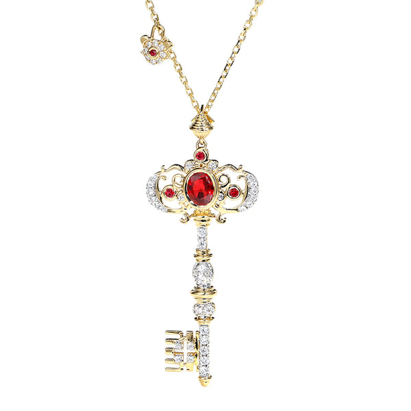 Ruby With Key Diamond Pendant [pre order] - SN005 - Roselle Jewelry