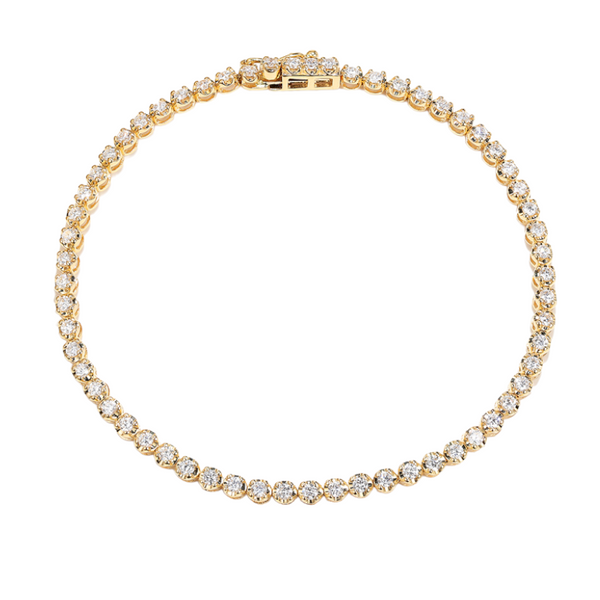 1.00CT Delicate Pavé Eternal Diamond Bracelet - SB003 - Roselle Jewelry