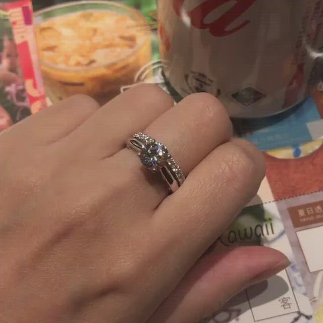V26 - Vintage Four Prong Solitaire Engagement Ring