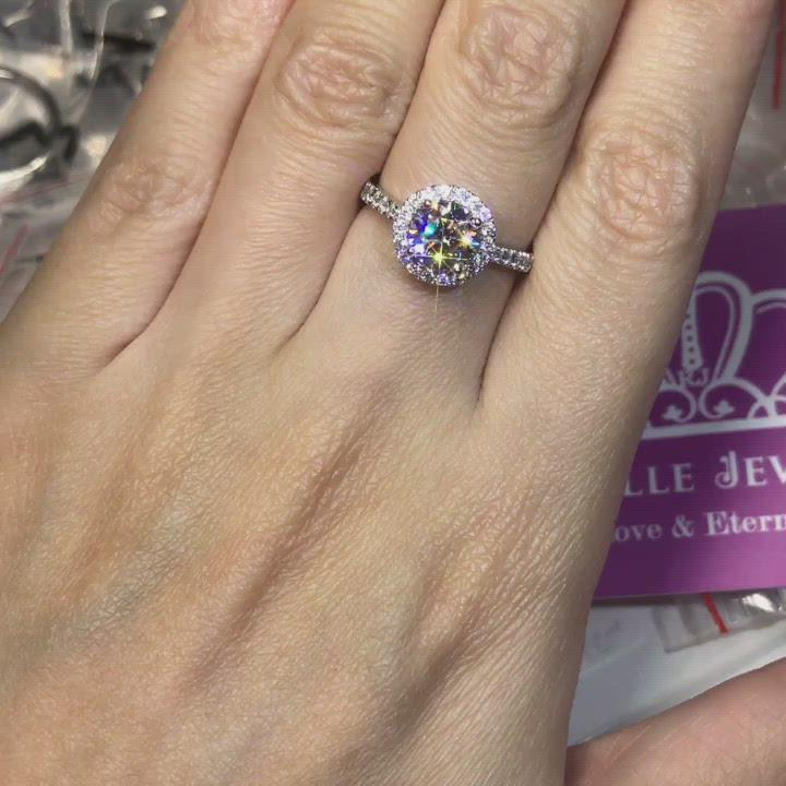 V12 - Halo Engagement Ring